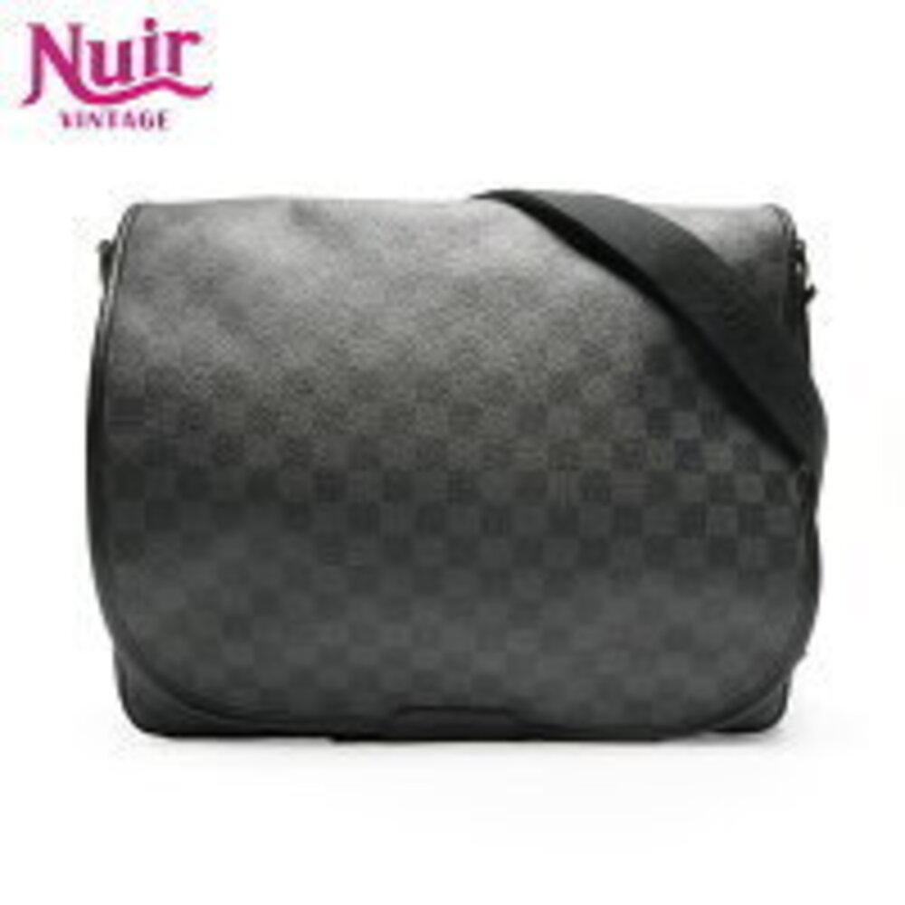 Louis Vuitton Damier Graphite Black Daniel Shoulder Bag Black